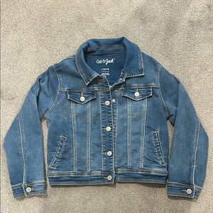 Cat & Jack Blue Jean Jacket Classic Style- soft fabric